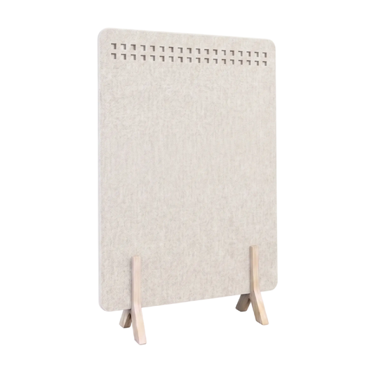 Polka Square Freestanding Acoustic Screen with Wooden Feet