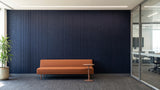 Pulse engraved felt wall panels in Galaxy, in an office