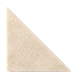 Right angle triangle acoustic PET felt tile in Natural Cotton