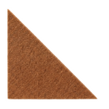 Right angle triangle acoustic PET felt tile in Tawny