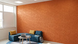 Rainfall engraved felt wall panels in Orange, in a school space