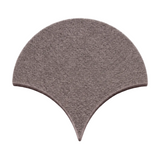 A doe scallop PET felt tile, shown on a white background