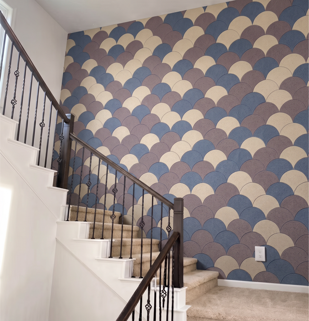 Acoustic Wall Tiles – Scallop – PET Felt