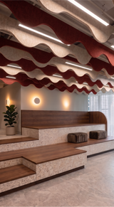 Acoustic Ceiling Raft – Wave Form Sine – 12mm PET Felt – Sold in Pairs