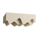 A PET Felt skewed wave acoustic raft, shown on a plain white background.