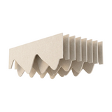 A PET Felt skewed wave acoustic raft, shown on a plain white background.