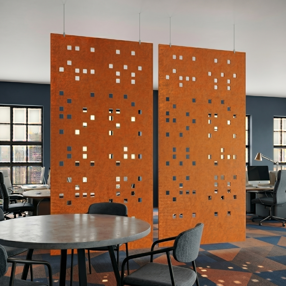 Hanging Room Divider – Square Matrix – PET Felt