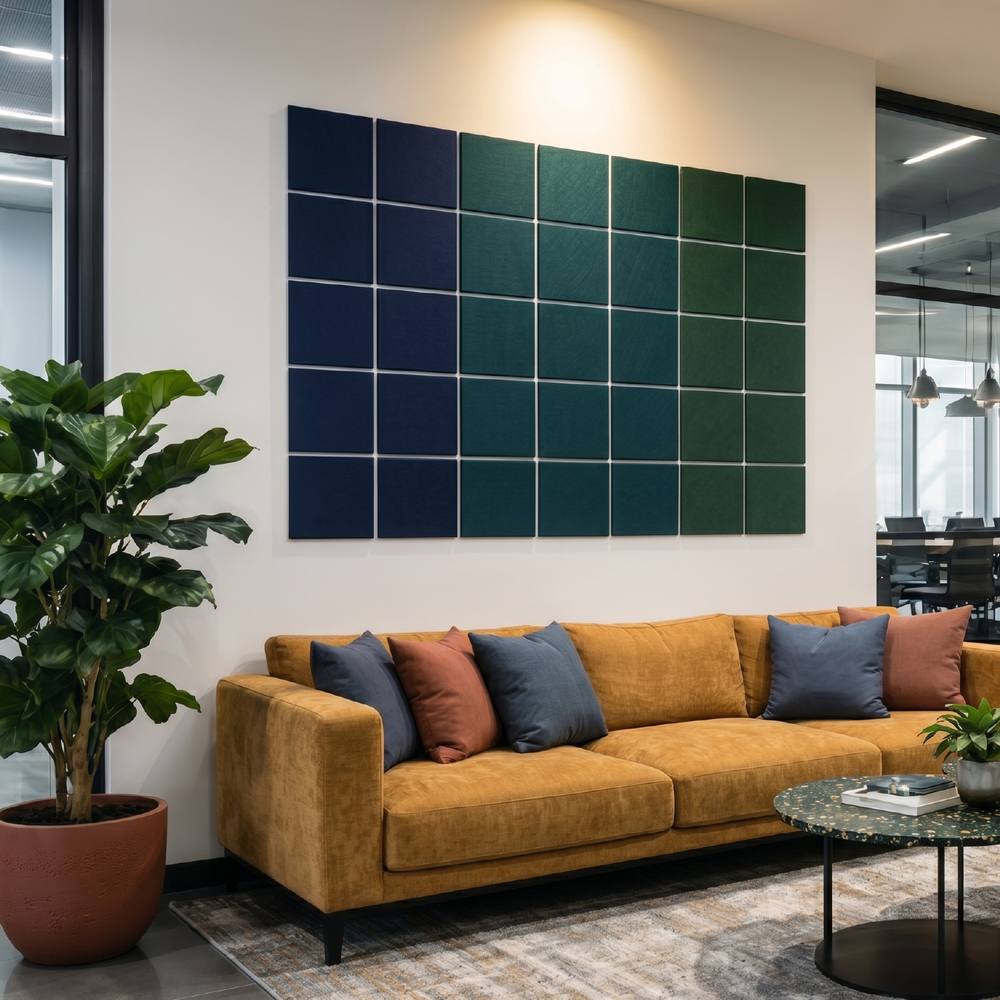 Acoustic Wall Tiles – Square – 12mm PET Felt