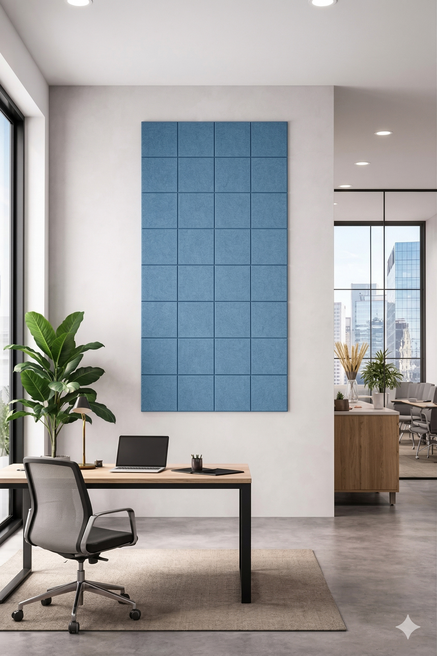 PET Felt Acoustic Wall Panel - Square Design