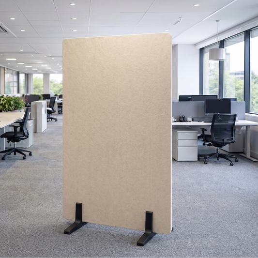 42mm Freestanding Acoustic Screen with Wooden T Legs