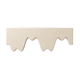 A natural cotton PET felt acoustic raft shown against a plain white background.