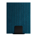 Vertical Grooved Freestanding Acoustic Screen with Metal Feet