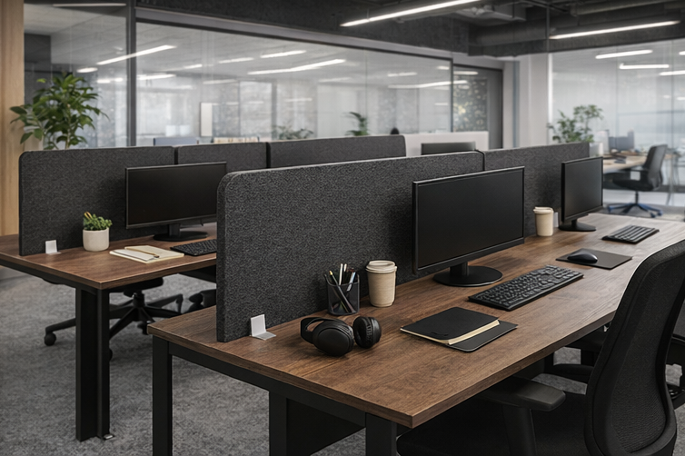 Desk Divider Screen – 12mm PET Felt