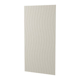 Drift engraved PET felt wall panel, 2400 x 1200mm, 12mm, shown in Natural Cotton