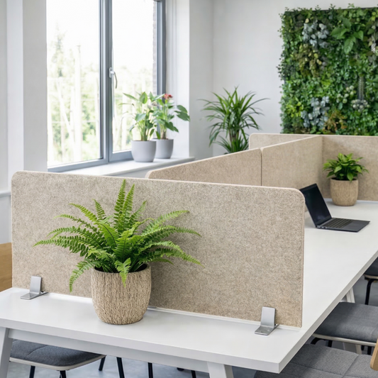 PET Felt Acoustic Desk Screen - 24mm