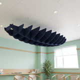 Felted Breaker acoustic ceiling baffle grid kit in Galaxy