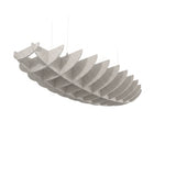 Felted Breaker acoustic ceiling baffle grid kit in Natural Cotton