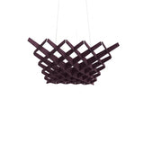 Felted Diamond acoustic ceiling baffle grid kit in Plum