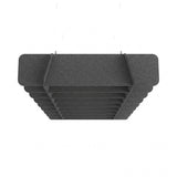Felted Gable acoustic ceiling baffle grid kit in Storm