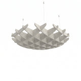 Felted Glade acoustic ceiling baffle grid kit in Natural Cotton