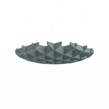 Felted Glade acoustic ceiling baffle grid kit in Pewter Grey