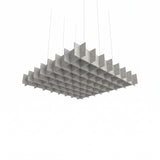 Felted Jetty acoustic ceiling baffle grid kit in Natural Cotton