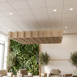 Felted Jetty acoustic ceiling baffle grid kit in Wheat