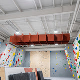 Felted Paddock acoustic ceiling baffle grid kit in Claret