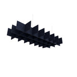 Felted Paddock acoustic ceiling baffle grid kit in Midnight Blue