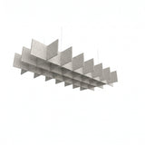 Felted Paddock acoustic ceiling baffle grid kit in Natural Cotton
