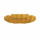 Felted Ripple acoustic ceiling baffle grid kit in Golden Sunset