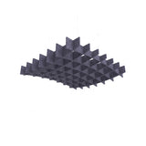 Felted Saddle acoustic ceiling baffle grid kit in Purple Grape