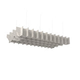 Felted Weave acoustic ceiling baffle grid kit in Natural Cotton