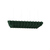 Felted Weave acoustic ceiling baffle grid kit in Pine Green