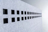 Polka Square Freestanding Acoustic Screen with Wooden Feet