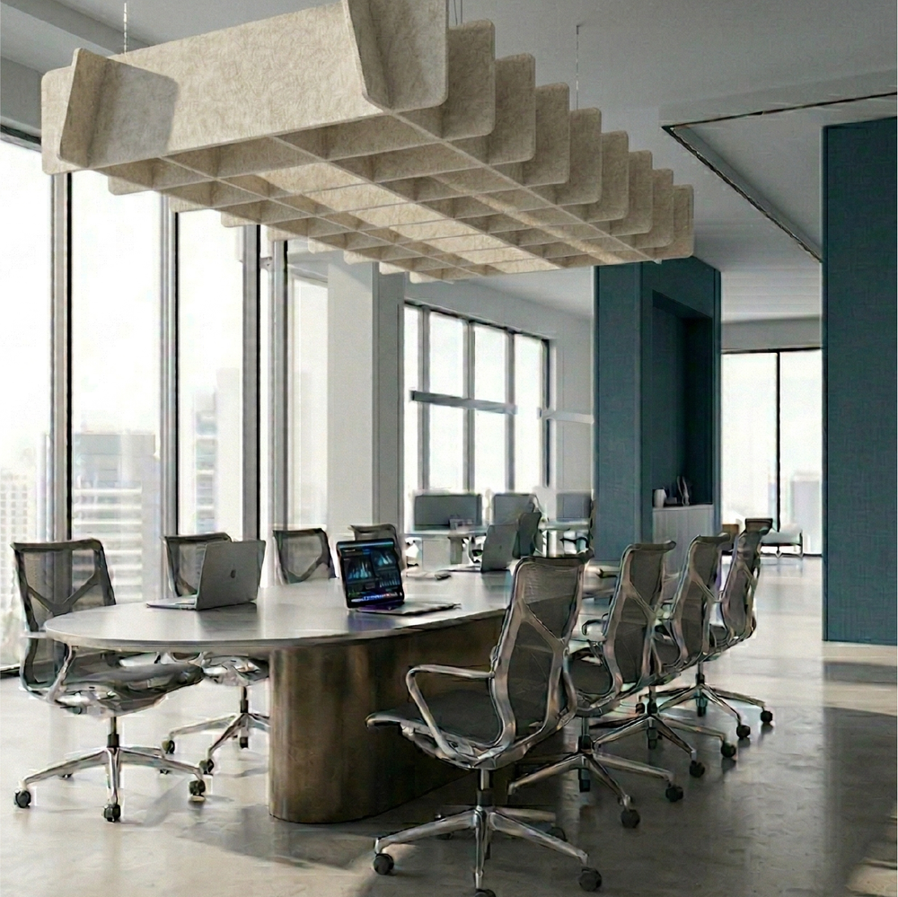 Acoustic Ceiling Baffle – Matrix – PET Felt Kit