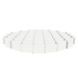 3D view of the Felted Ripple acoustic ceiling baffle grid kit in Natural Cotton