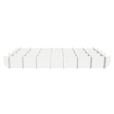 3D view of the Felted Furrow acoustic ceiling baffle grid kit in Natural Cotton