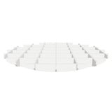 3D view of the Felted Glade acoustic ceiling baffle grid kit in Natural Cotton