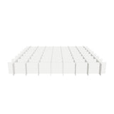 3D view of the Felted Jetty acoustic ceiling baffle grid kit in Natural Cotton