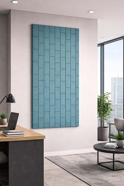 PET Felt Acoustic Wall Panel - Running Brick Design