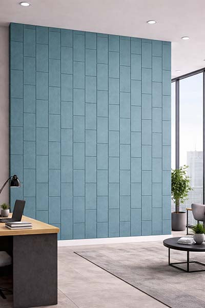 PET Felt Acoustic Wall Panel - Running Brick Design